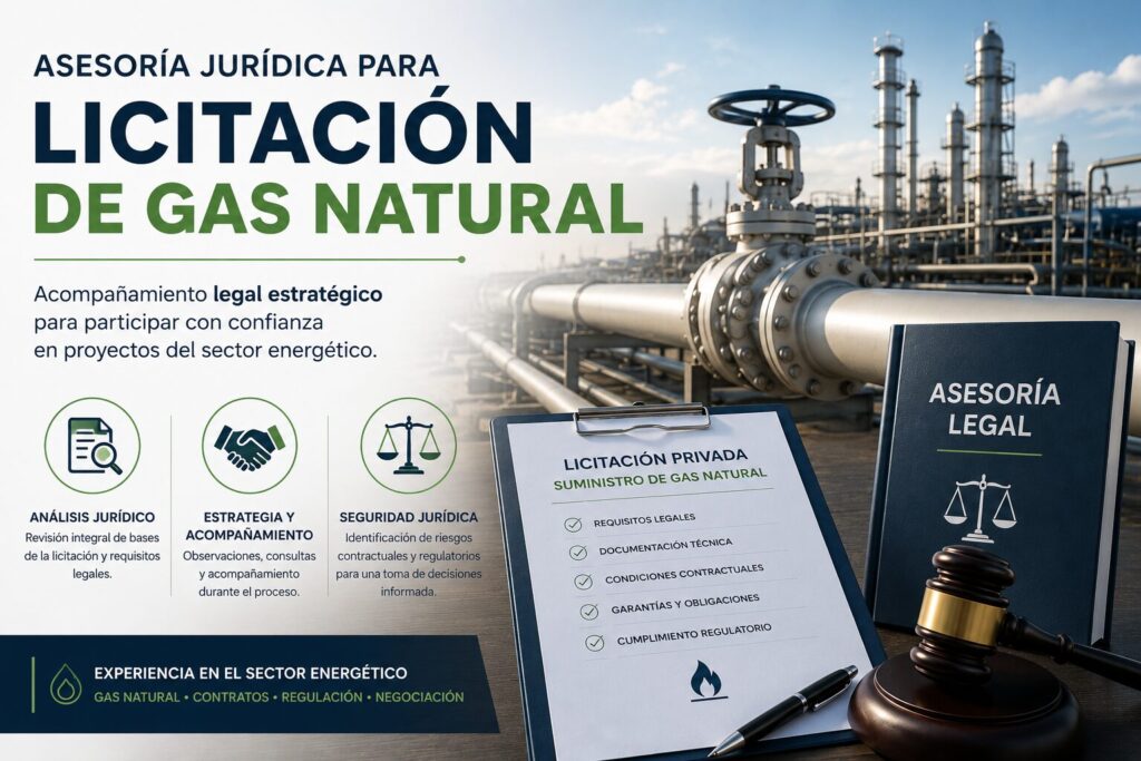 Caso de éxito: asesoría jurídica para una licitación de gas natural