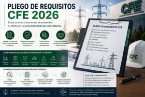 pliego de requisitos CFE